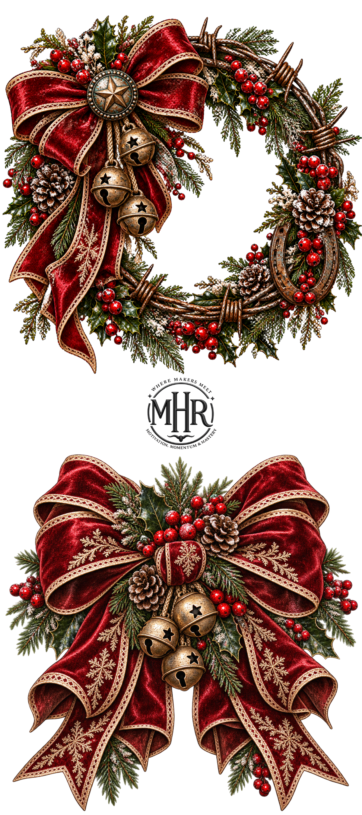 16 OZ Duo - Barbwire Wreath