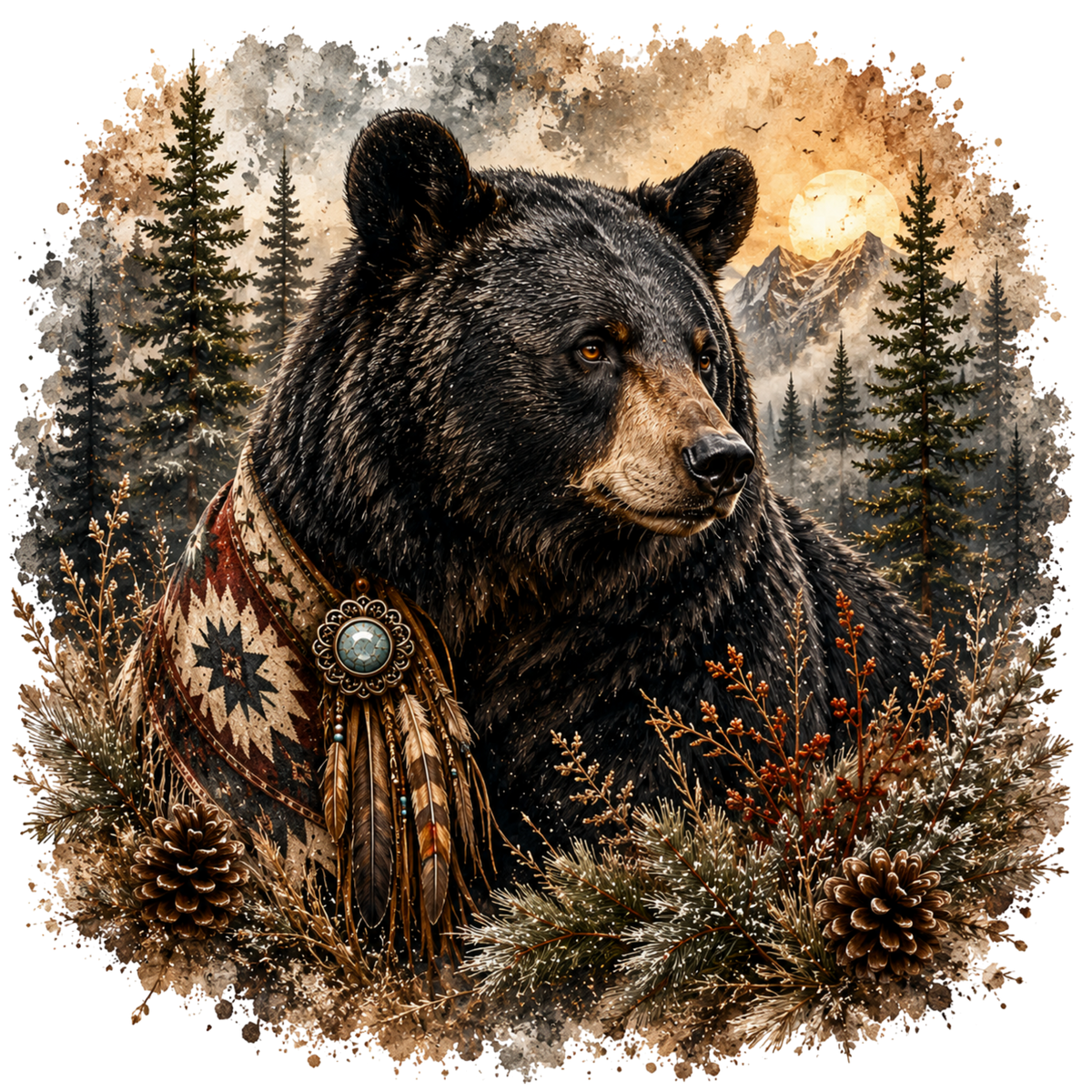 4 Inch - Black Bear Scenic - 7