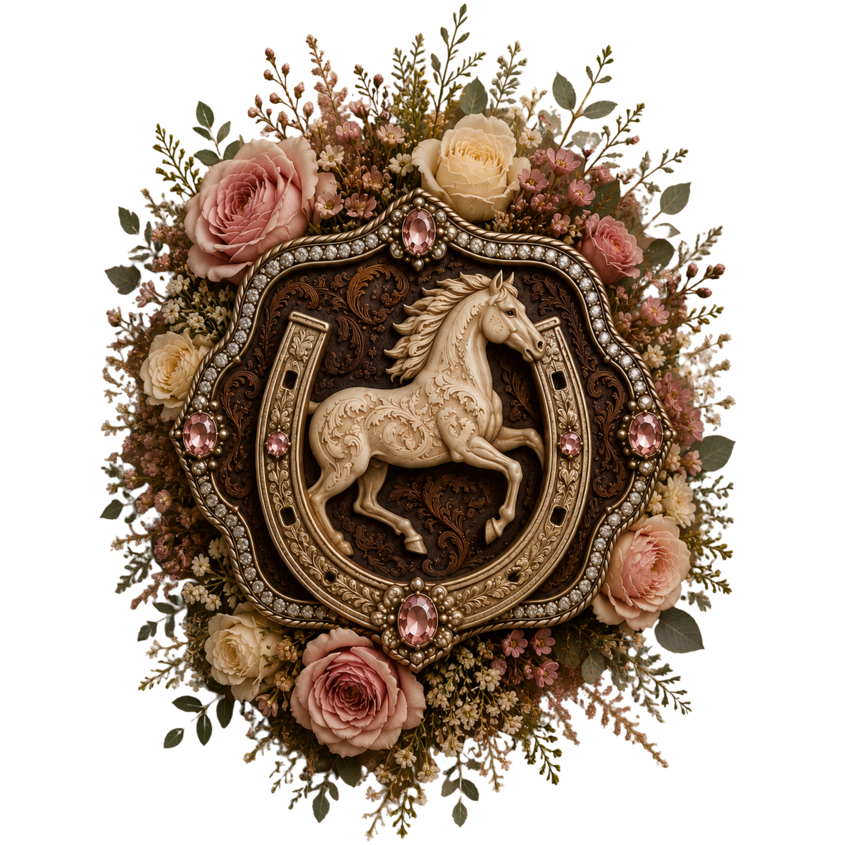 5 Inch Decal - Horse/Horseshoe - 1