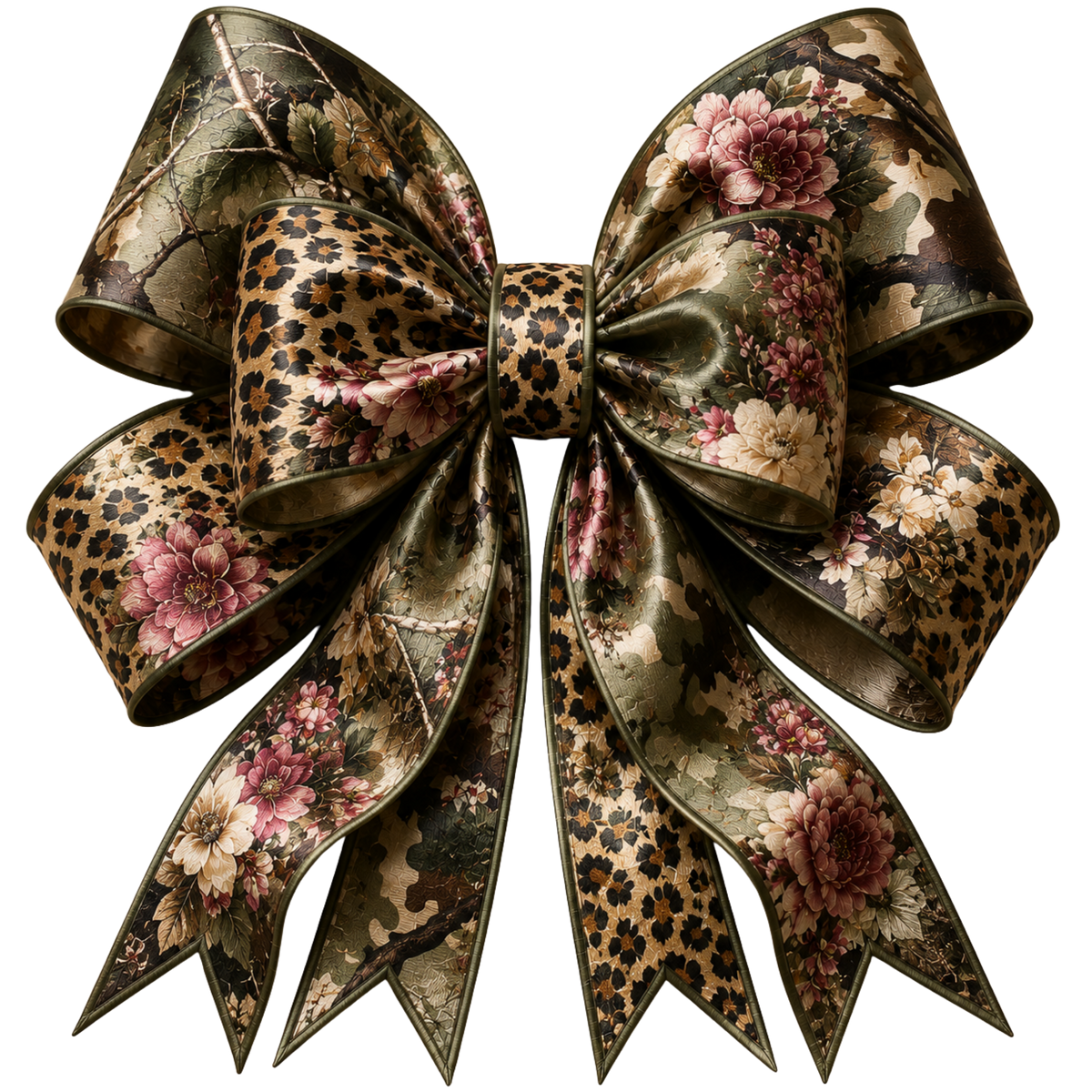 4 Inch Bow - Camo/Leopard/Floral - 14