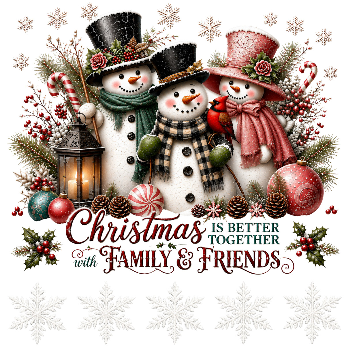5 Inch - Family & Friends Snowmen - 1