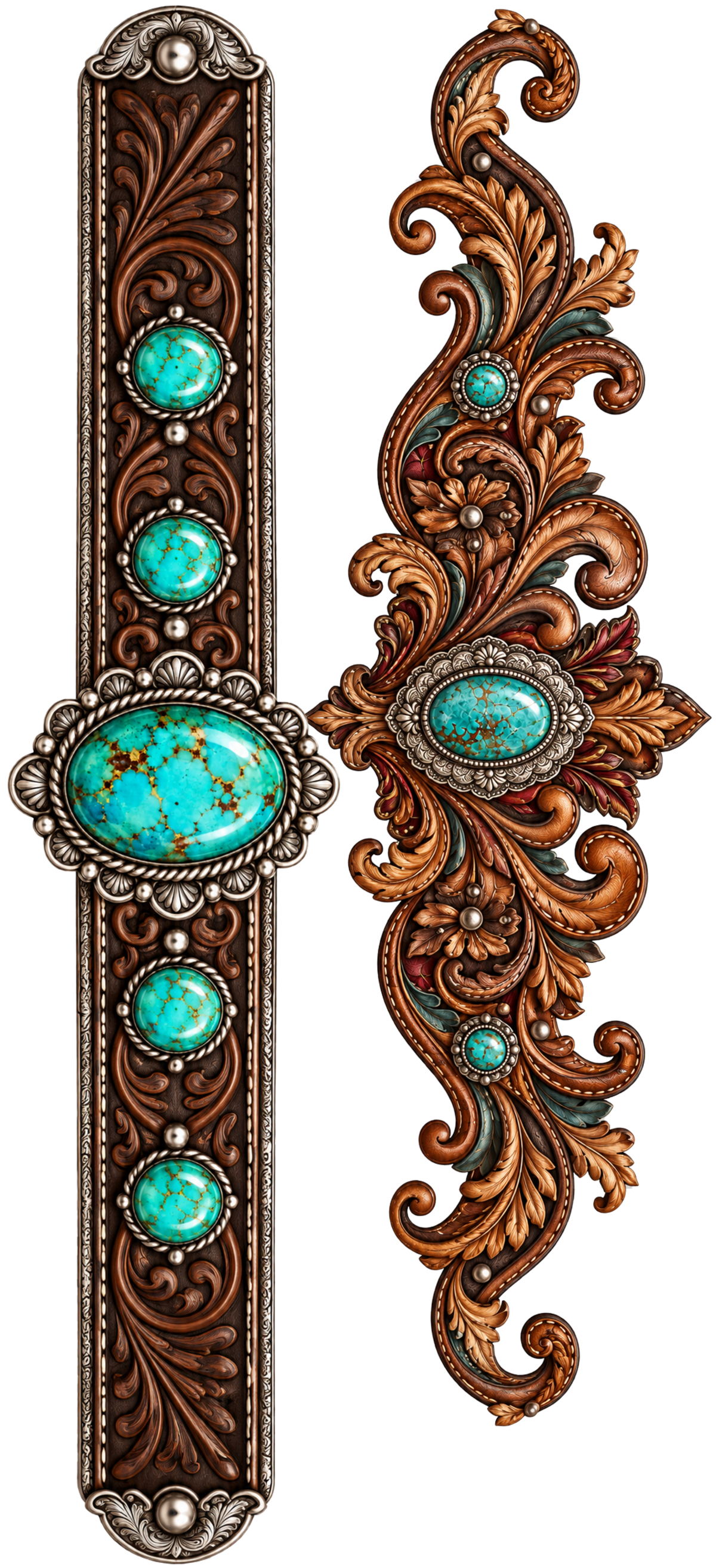 40 OZ - Filigree Belt Bands (2)