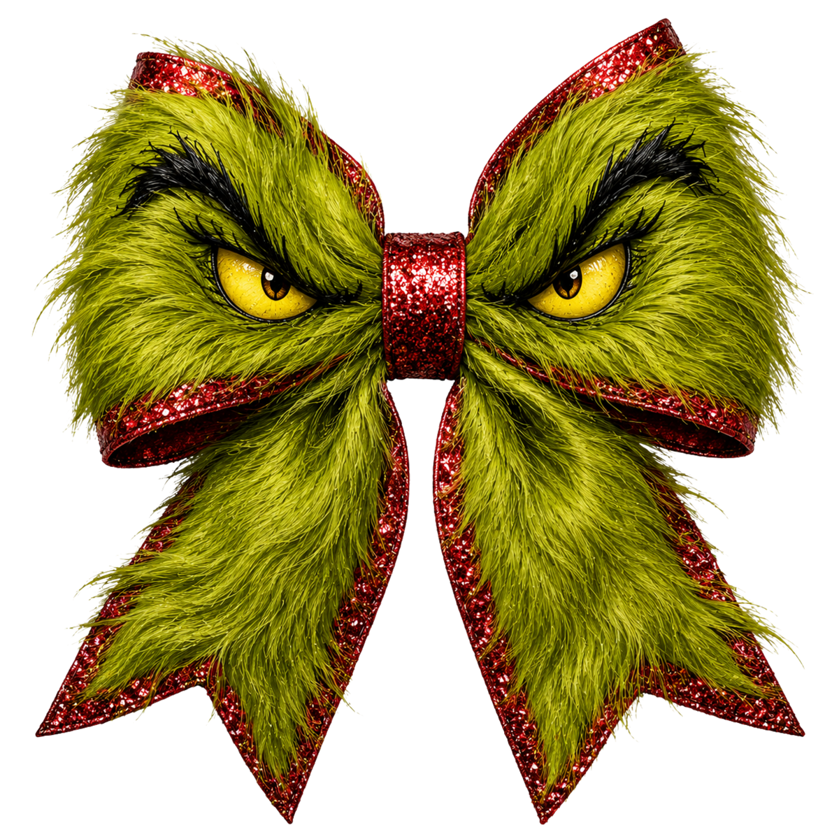 4 Inch Bow - Grinch Eyes