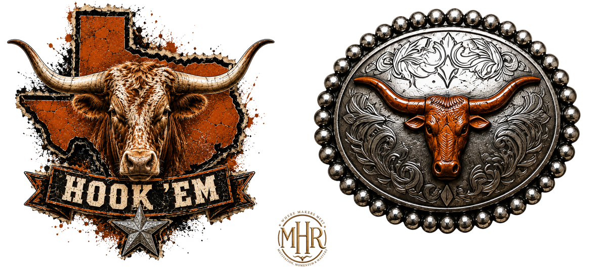 16 OZ Duo - Hook ‘Em Horns