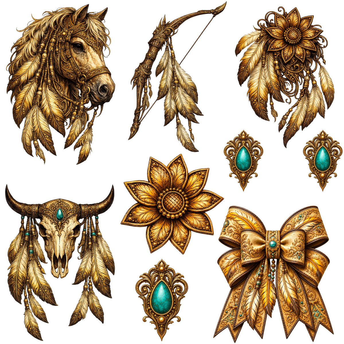 Element Sheet - Yellow Boho - 56