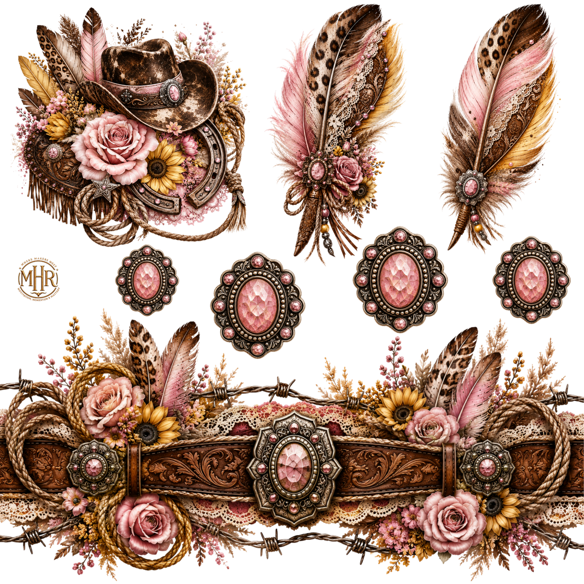 ELEMENT - Pink and Yellow Western - 39