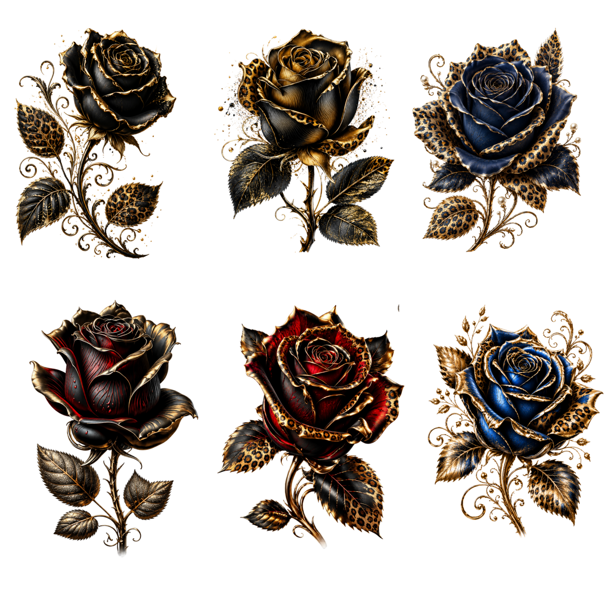 Element - Roses - Black Blue Red - 43