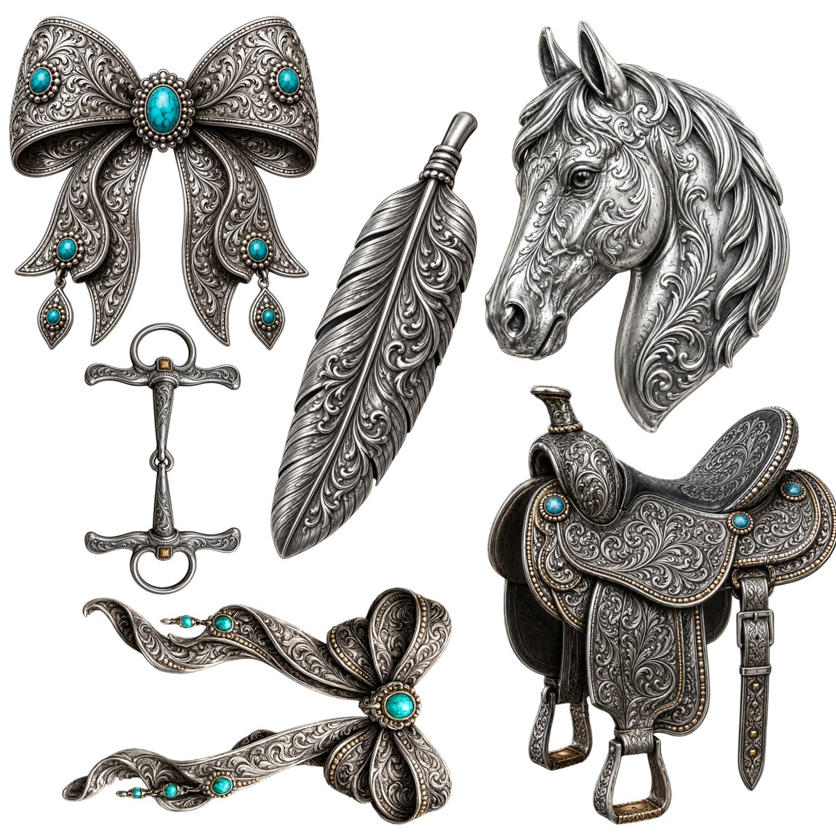 Element - Sterling with 2 Bows - 55