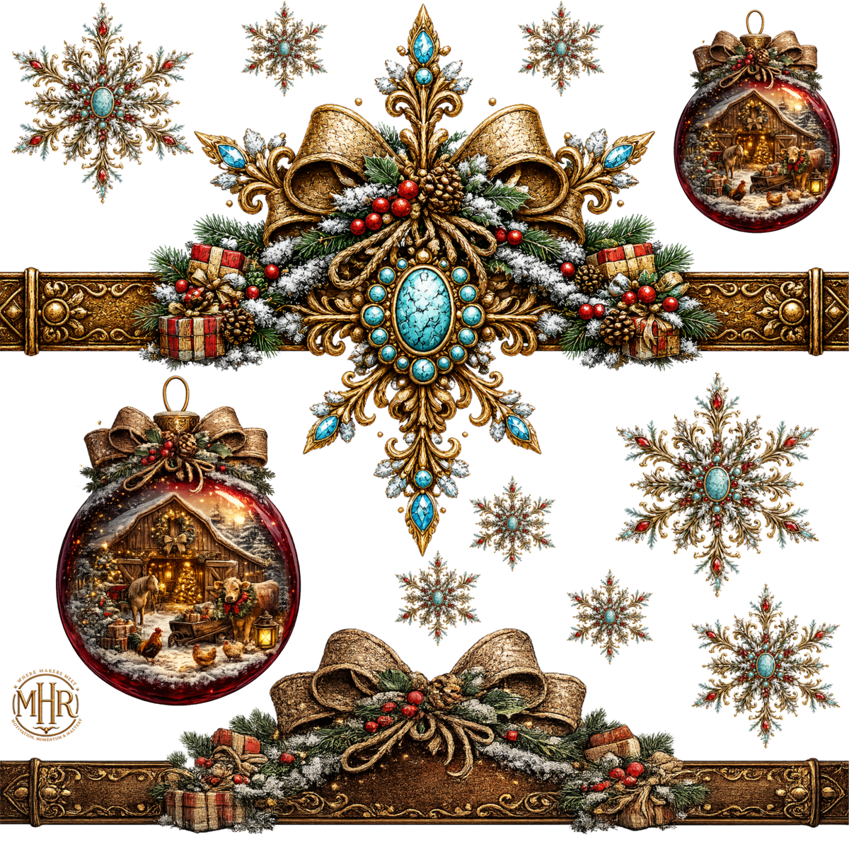 Element - Belt w/ Snowflake and Turquoise-23
