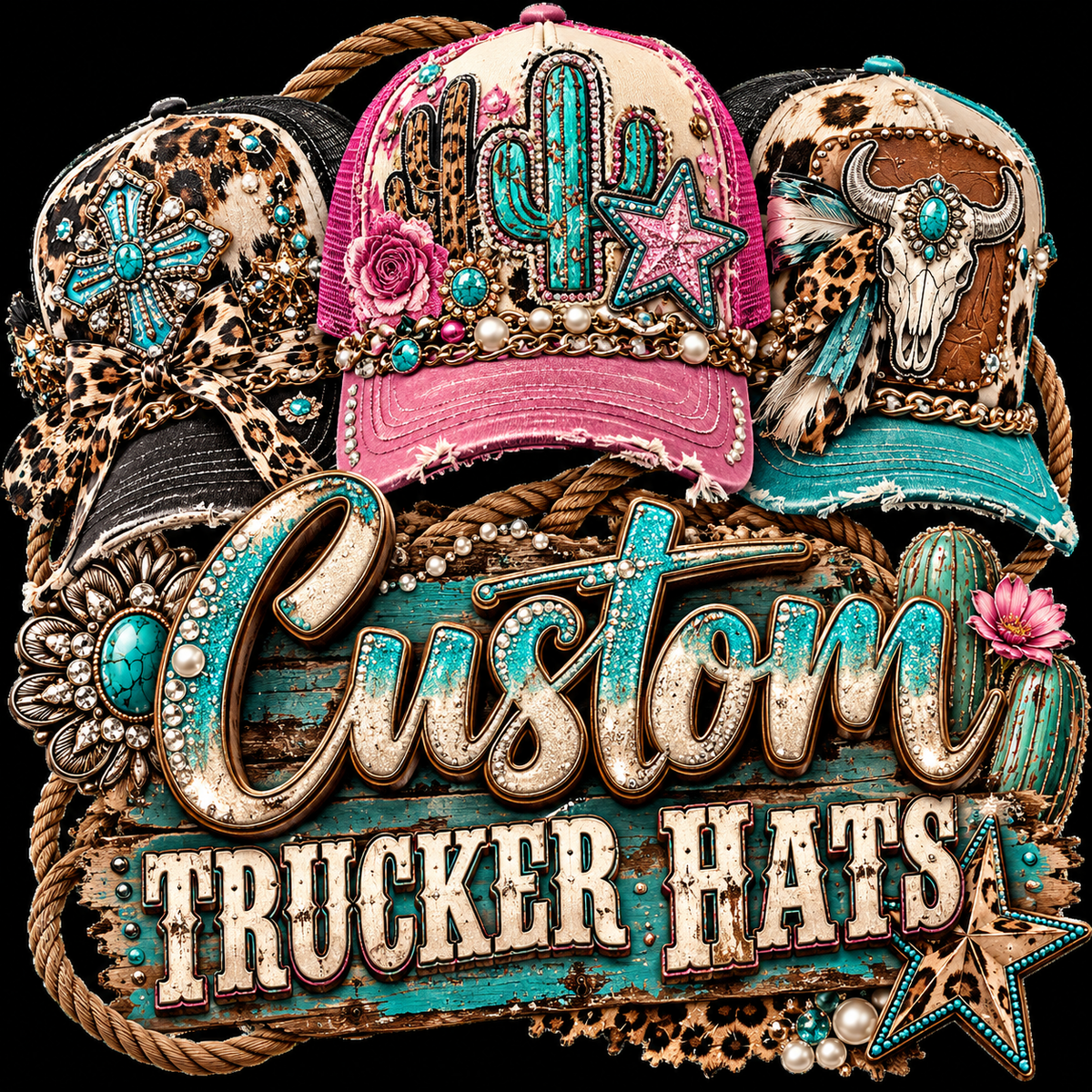 Custom Order Trucker Hat - OFF LIVE