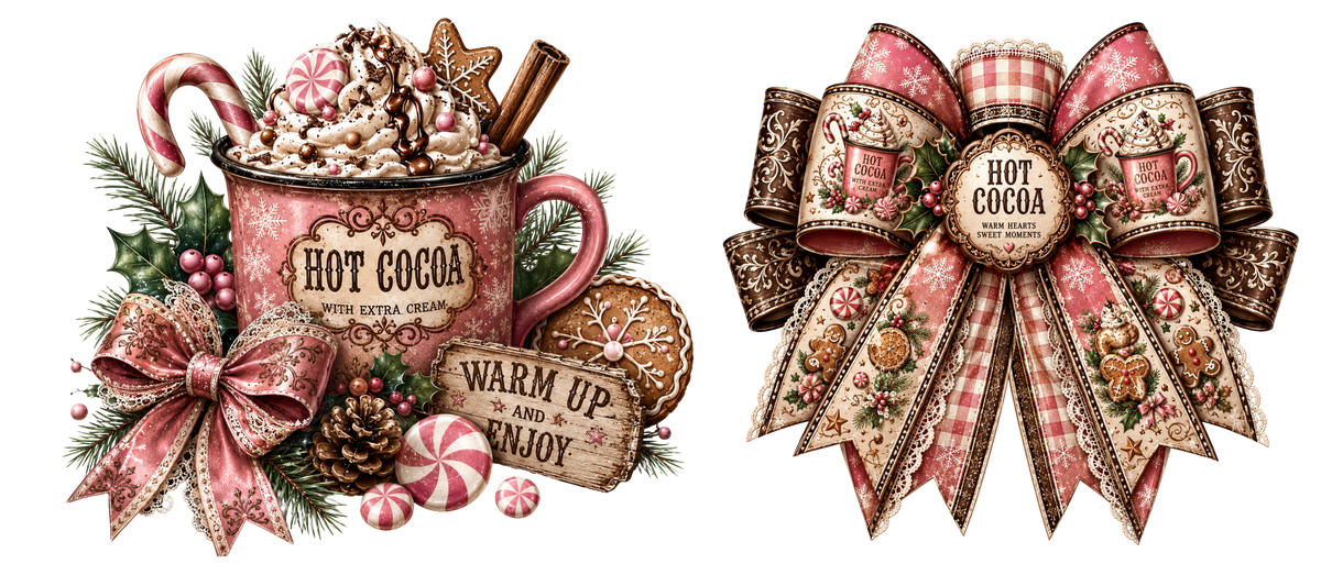 16 OZ Duo - Pink Hot Cocoa Mug - 15