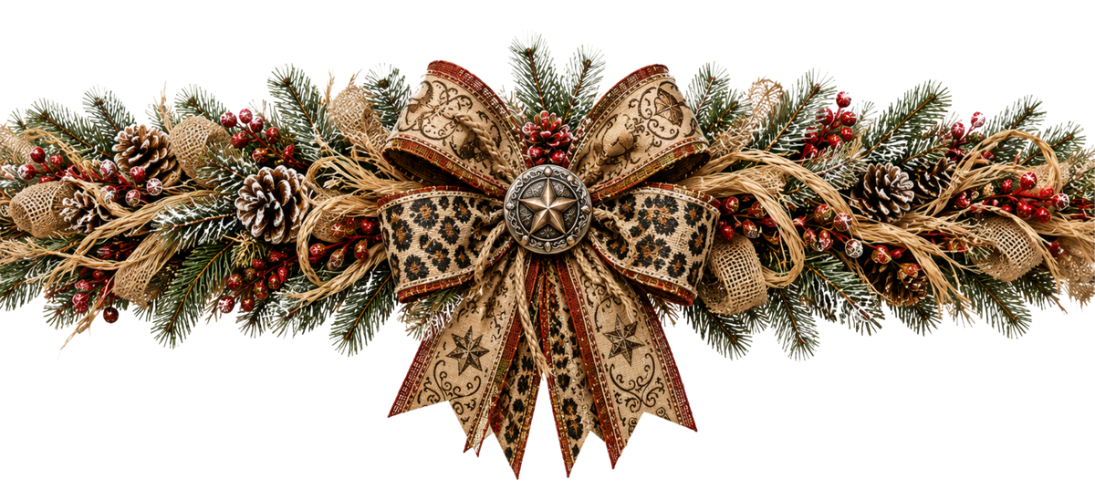 40 OZWrap - Burlap Swag w/ Bow - 6