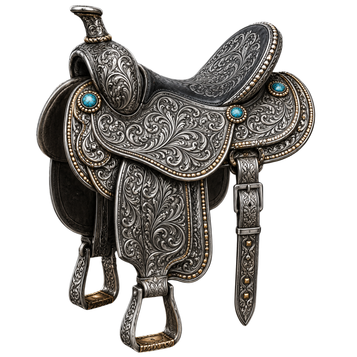 4 Inch - Sterling Saddle - 32