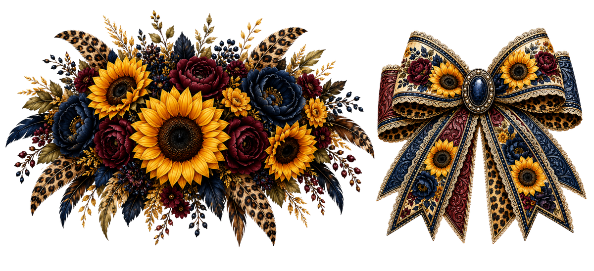 16 OZ - Navy and Sunflower Duo - 14