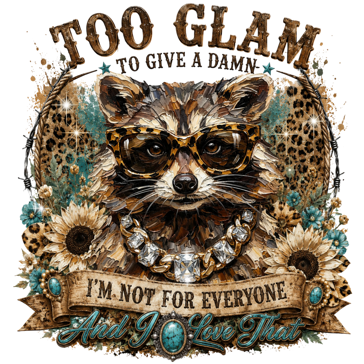 4 Inch - Too Glam Raccoon - 37