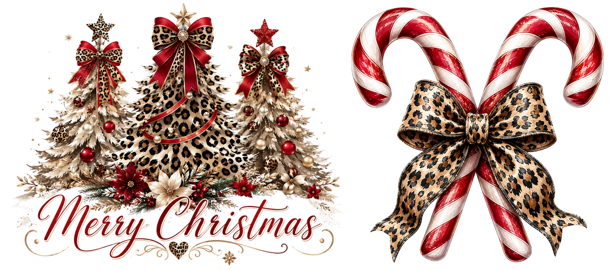 16 OZ Duo - Triple Leopard Trees & Candy Canes - 21