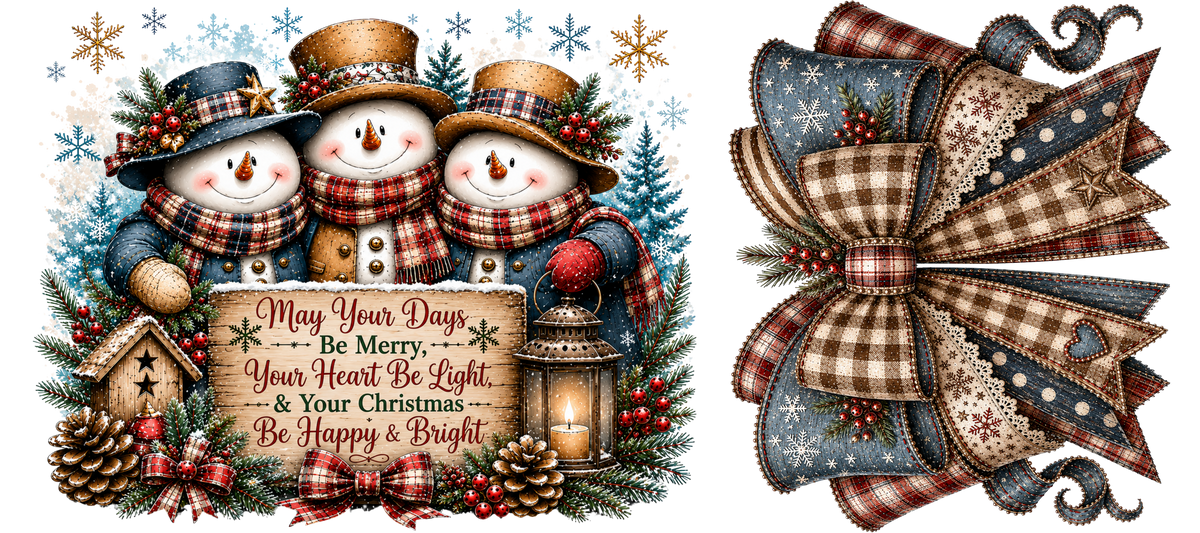16 OZ Duo - Be Merry Snowmen - 22