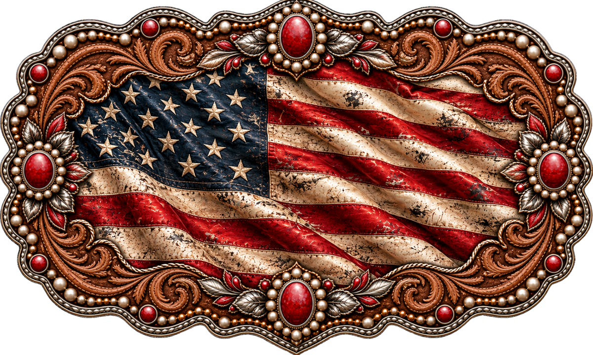 American Flag - Trucker Hat DTF