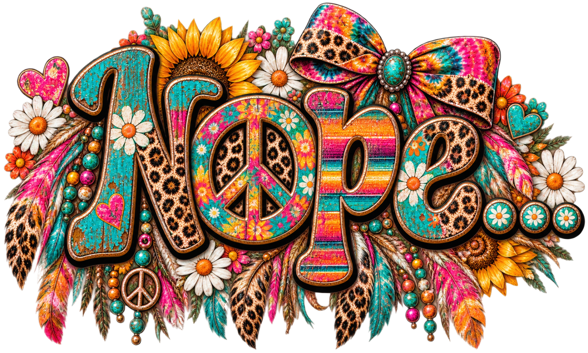 Nope…Hippy – Trucker Hat DTF