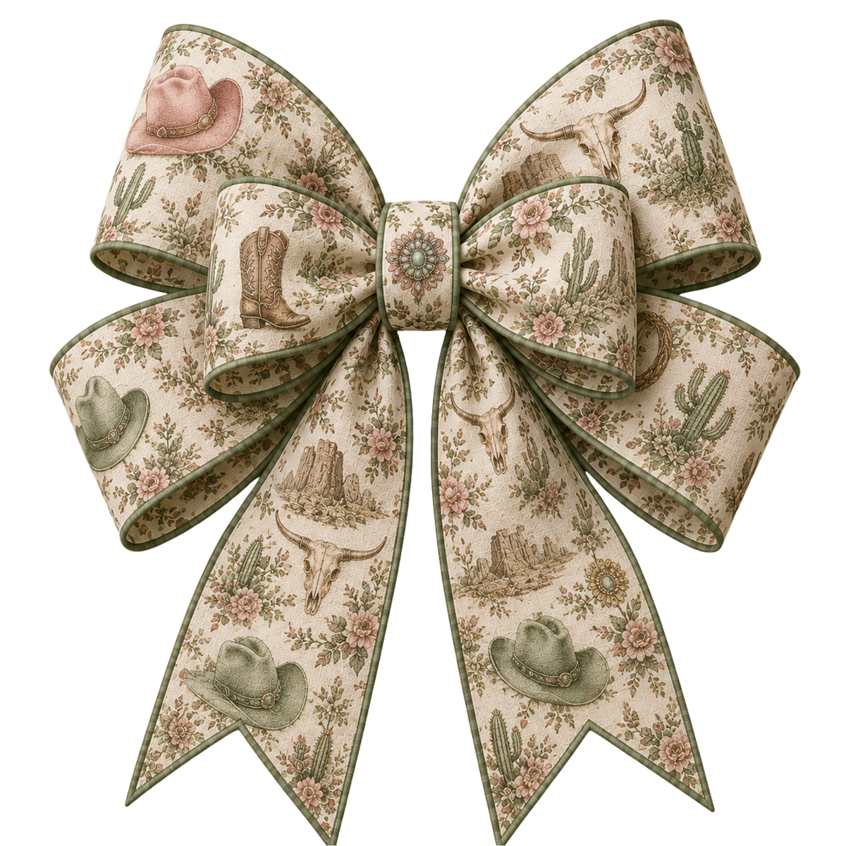 4 Inch Bow - Vintage Western - 76
