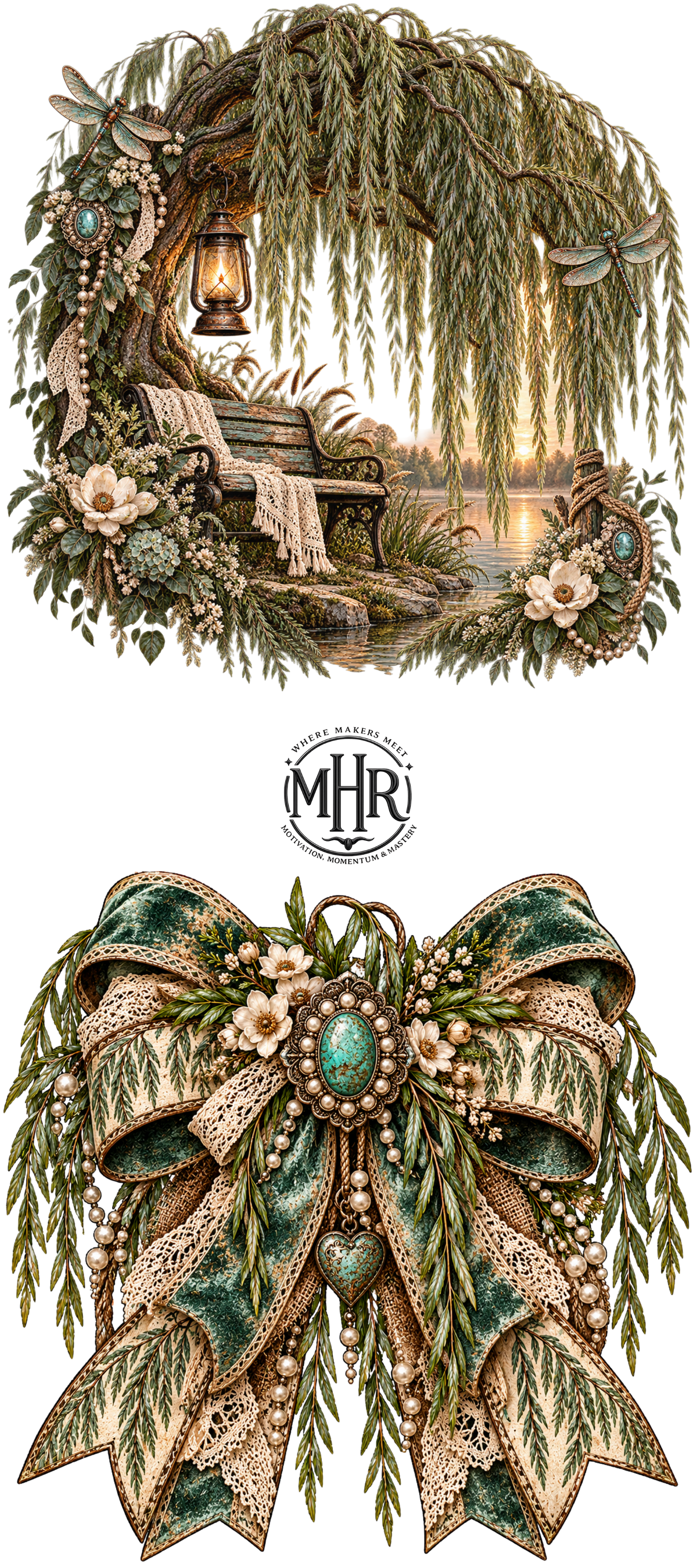 16 OZ Duo - Weeping Willow