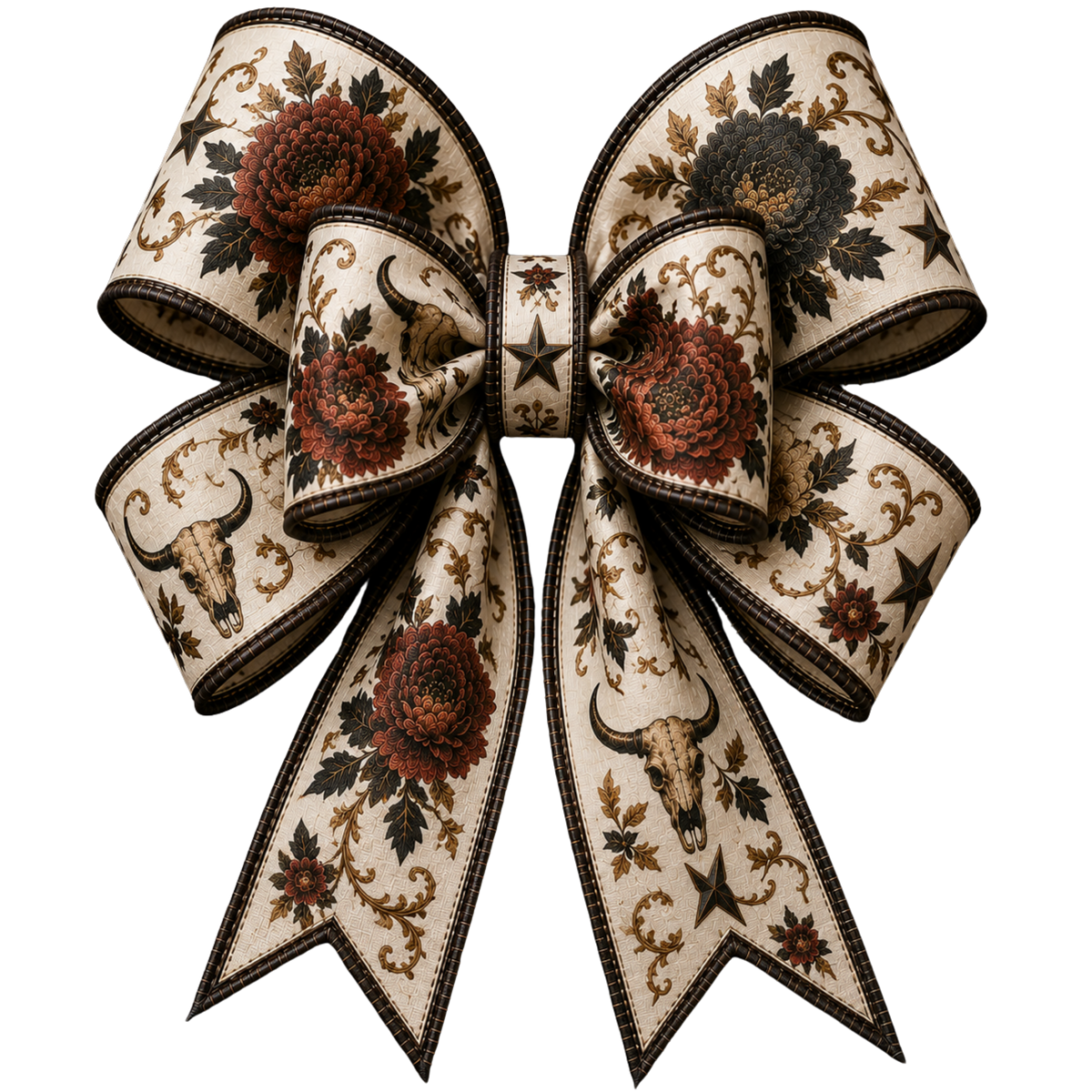 4 Inch Bow - Floral Western - 80