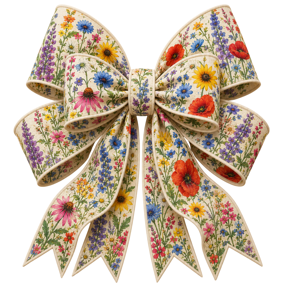 4 Inch Bow - Wildflower - 84