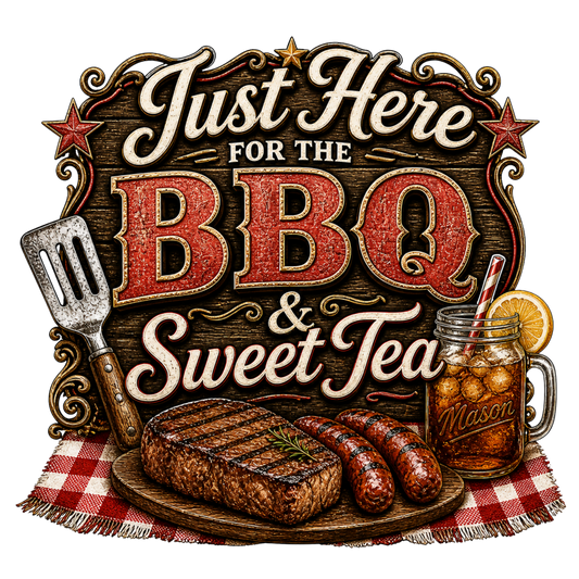 4" Decal - BBQ & Sweet Tea