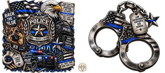 16 Oz Duo - Back the Blue