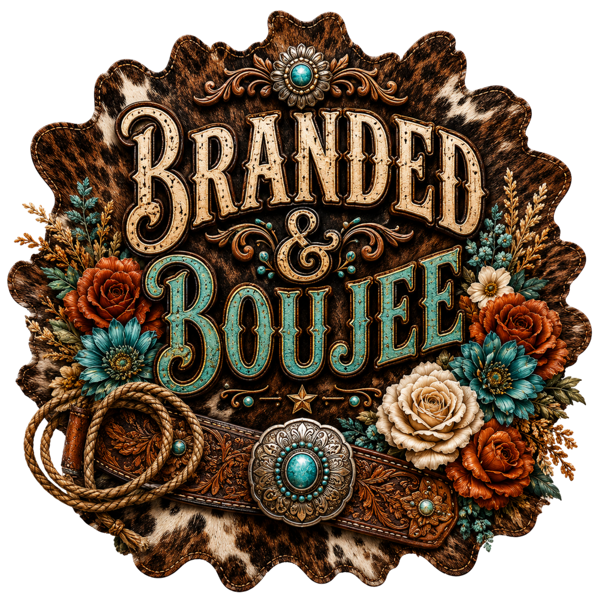 4” Decal- Branded & Boujee 1