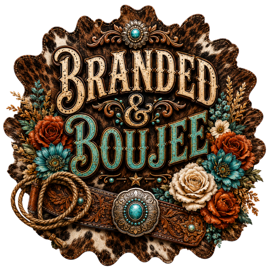 4” Decal- Branded & Boujee 1
