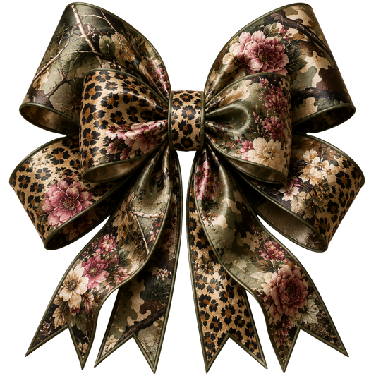4 Inch Bow - Camo/Leopard/Floral - 14