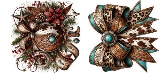 16 Oz Wrap - Ornament Ball w/ bow - 2