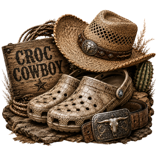 4” Decal- Croc Cowboy