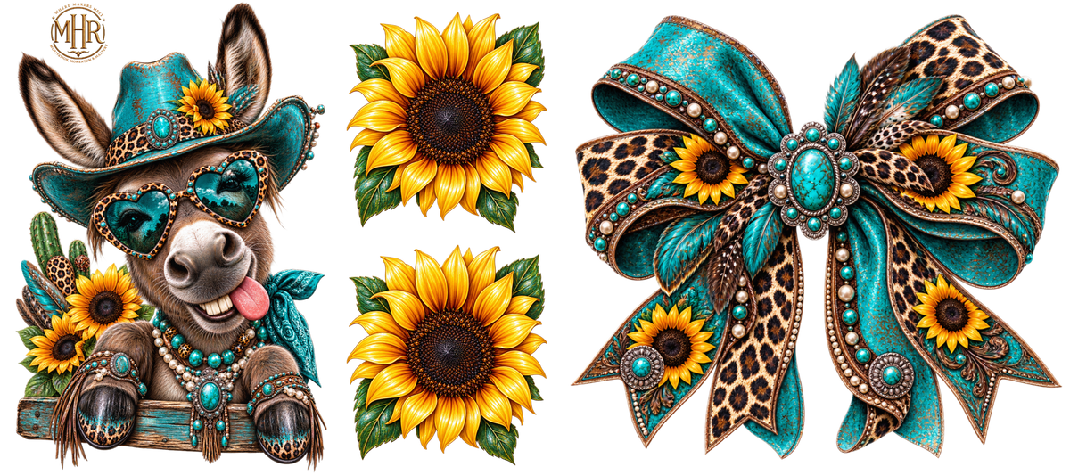 16 OZ DUO - Donkey - Sunflower