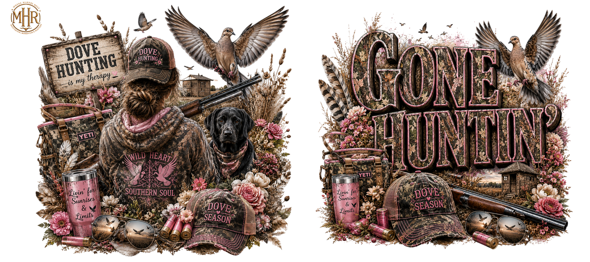 16 OZ Duo - Dove Hunting Feminine