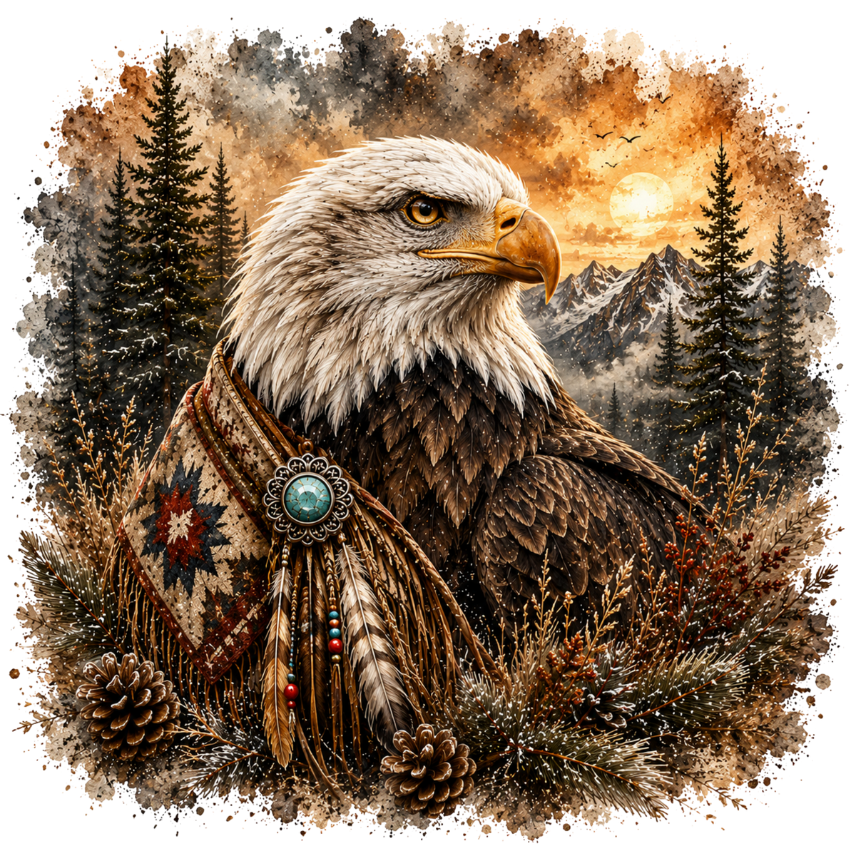 4 Inch - Eagle Scenic - 12