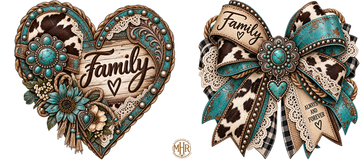16 Oz Duo - Family Heart