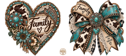 16 Oz Duo - Family Heart