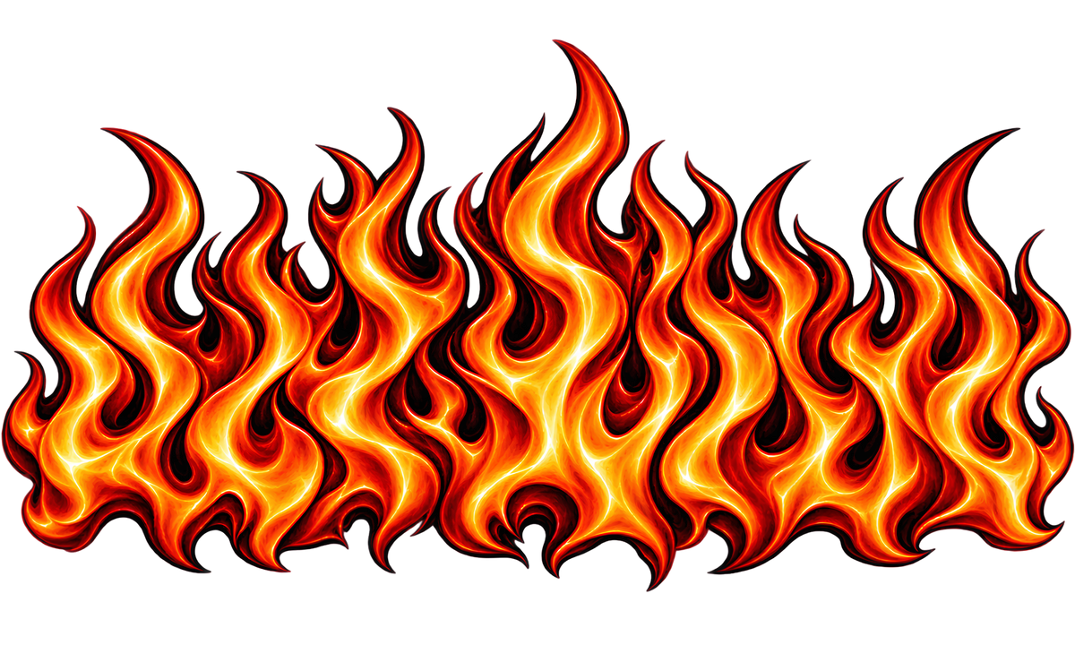 Flames - Trucker Hat DTF