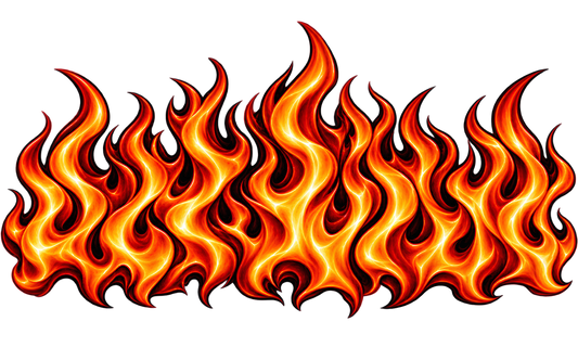 Flames - Trucker Hat DTF