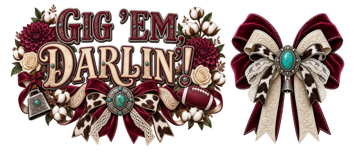 16 OZ Duo - Gig ‘Em Darlin - Aggies - A&M
