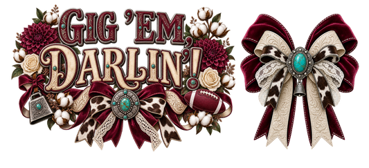 16 OZ Duo - Gig ‘Em Darlin - Aggies - A&M