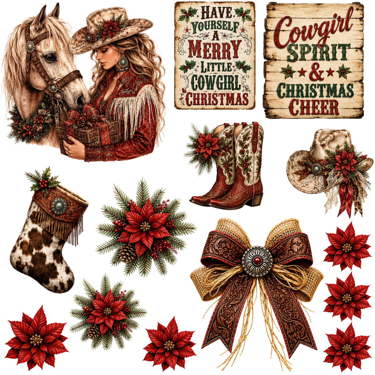 Element Sheet - Cowgirl Christmas -18