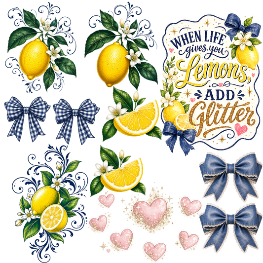 Element Sheet - Lemons & Glitter - 53