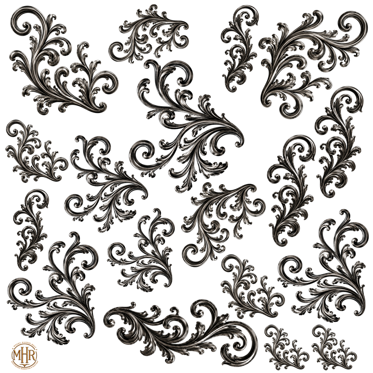 Element - Gunmetal Filigree - 24