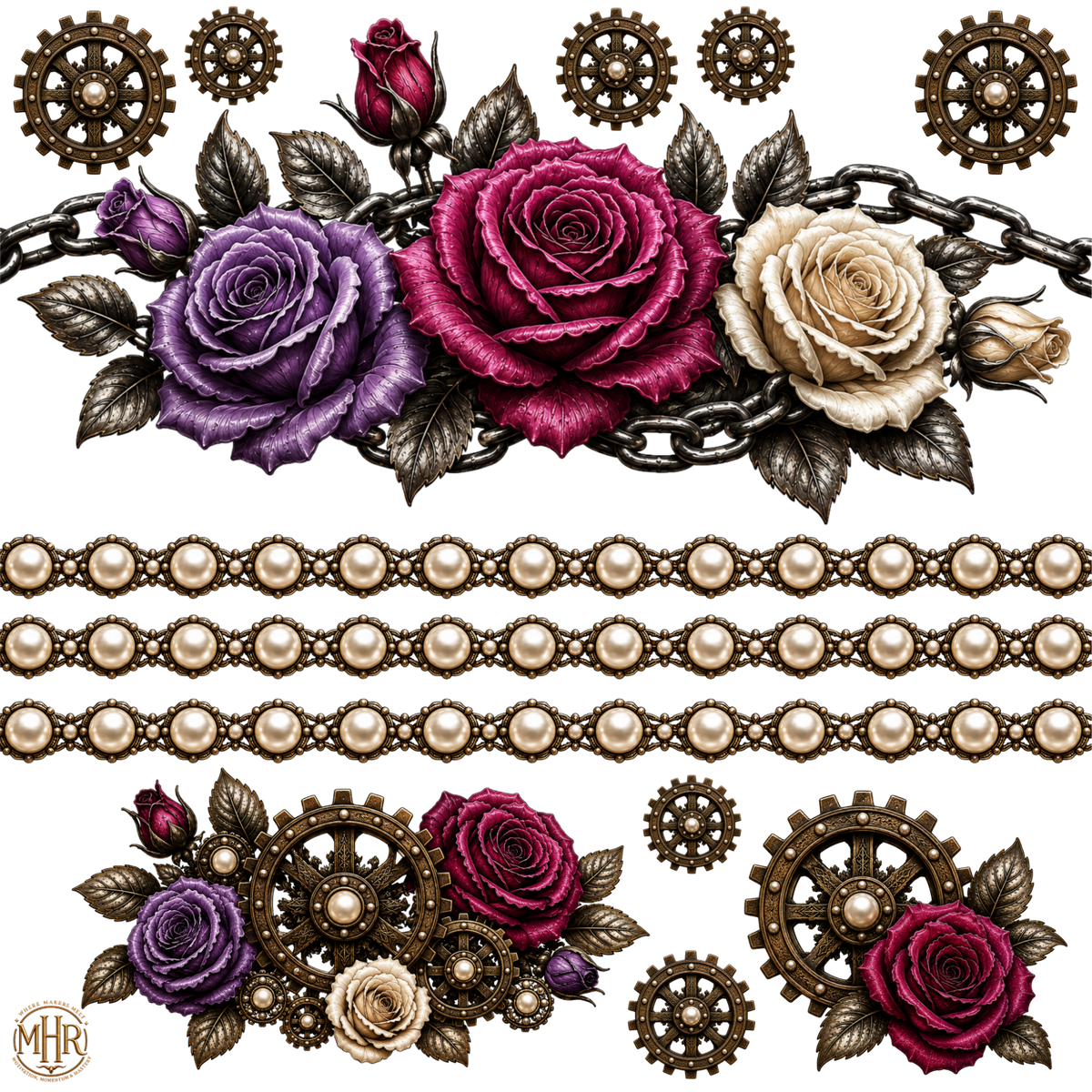 Element - Pink Purple Steampunk - 50
