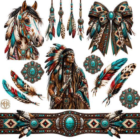Element - Aztec - Native American - Feathers