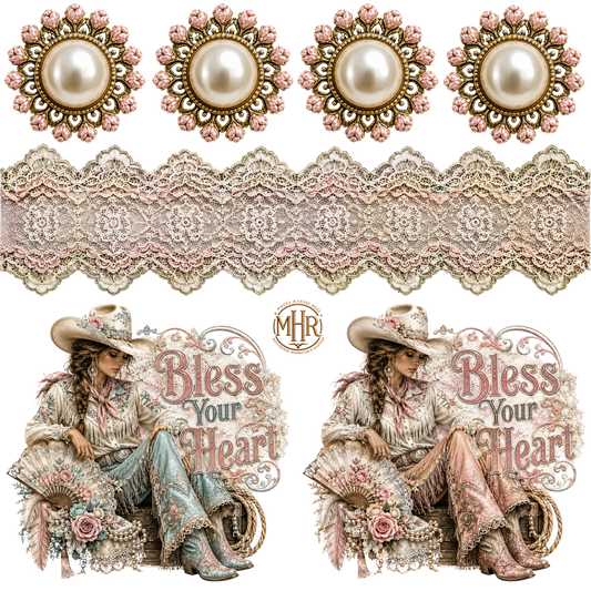 Element - Bless Your Heart - Lace - Cabachons