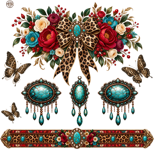 Element - Bloom Boldly - Swag - Belt - Butterflies - Cabachons